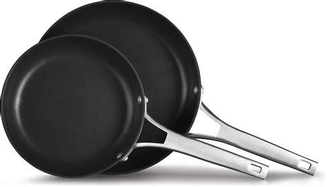 Amazon.com: Calphalon 8" and 10" Hard-Anodized Non-Stick Frying Pan Set ...