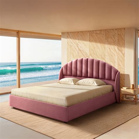 Wave Plus Adjustable Bed Celeste Upholstered Bed (Pink)+ Wave Kinect R ...