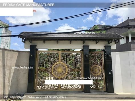 Steel Gate Design For Home Wood Gate Construction Gate Compound Design ...