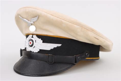ratisbon's | Luftwaffe flying troops white visor cap EM/NCO (summer ...