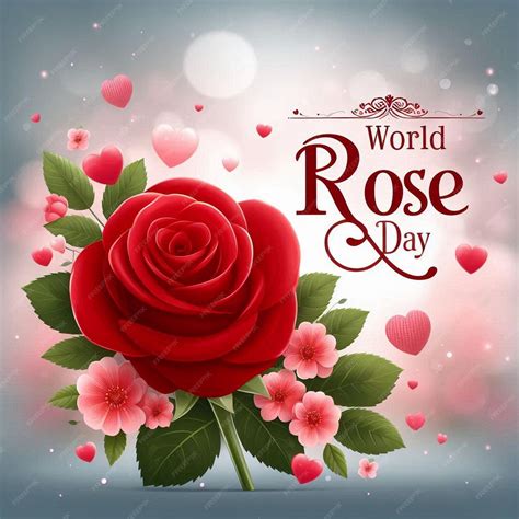 World Rose Day Banner Template with World Rose Wish Jpg | Premium AI ...