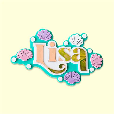 3 Layer Name Plaque - Seashell Smiles – Housenama