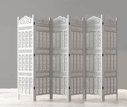 Artesia Handcrafted 6 Panel Wooden MDF Room Partition & Room Divider ...