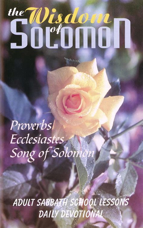 Quarterlies :: Printed Quarterlies :: Wisdom of Solomon, The – Proverbs ...