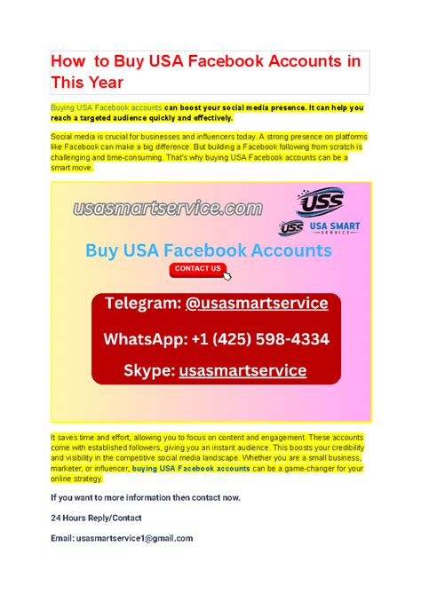 How to Buy USA Facebook Accounts in This Year - How to Buy USA Facebook ...