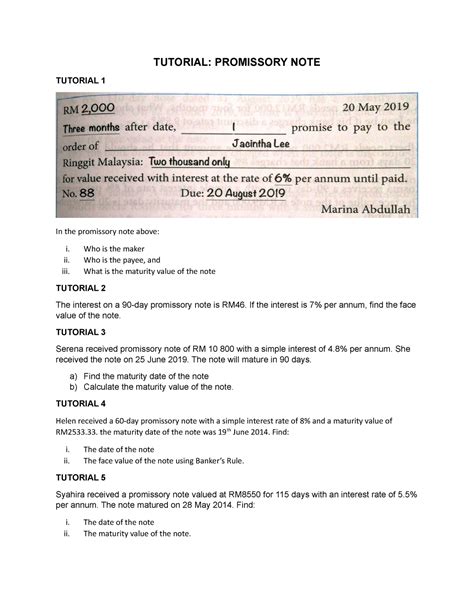 Image result for Promisary Notes Explained