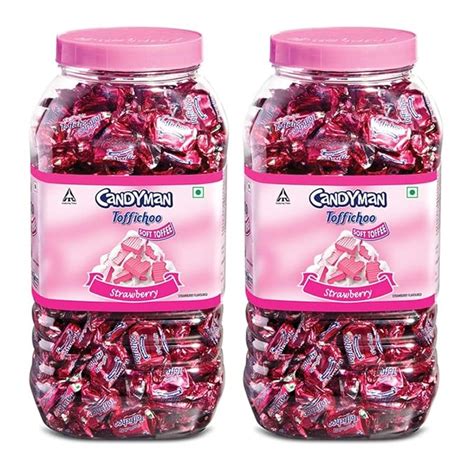 UNIQUE- CANDYMAN TOFFICHOO STRAWBERRY 768G PACK OF 2 : Amazon.in ...