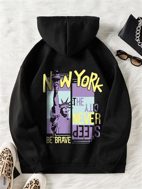 SXV 'NEW YORK’ Printed Cool Aesthetic Sweatshirt Hoodie – SXVSTYLE