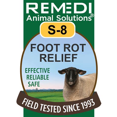 S-8, Foot Rot Relief for Sheep & Goats - Remedi Animal Solutions