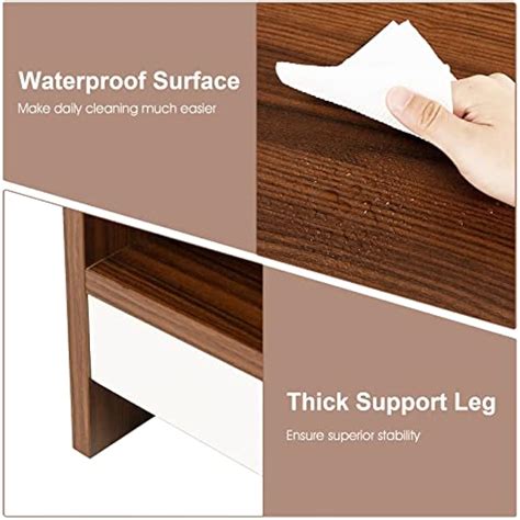 Tangkula 37 Inch Coffee Table, Two-Tier Coffee Table | Ubuy India