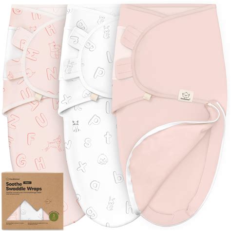 Baby Swaddle Sleep Sacks with Zipper - 3-Pack Newborn Swaddle Sack ...