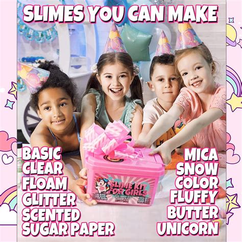 Laevo Unicorn Slime Kit for Girls - All-Inclusive India | Ubuy
