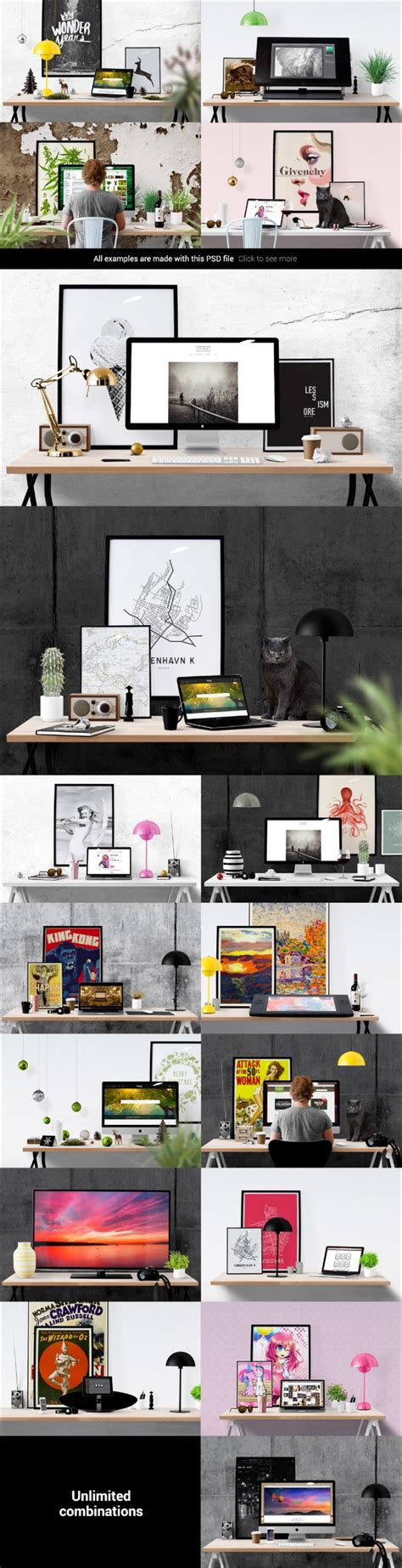 Best 25+ Free Designer Desk Essentials Psd
