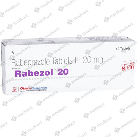 RABEZOL 20MG TABLET 10'S, Price, Composition & Generic Alternatives ...