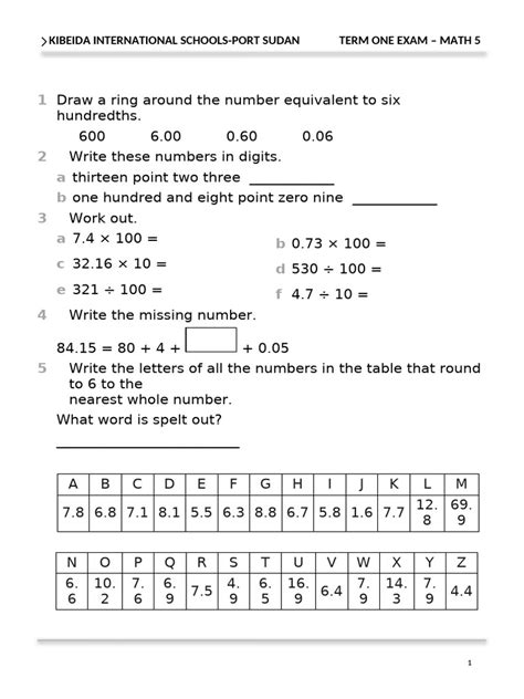 Image result for Math Grade 5 First Term Lesson 1