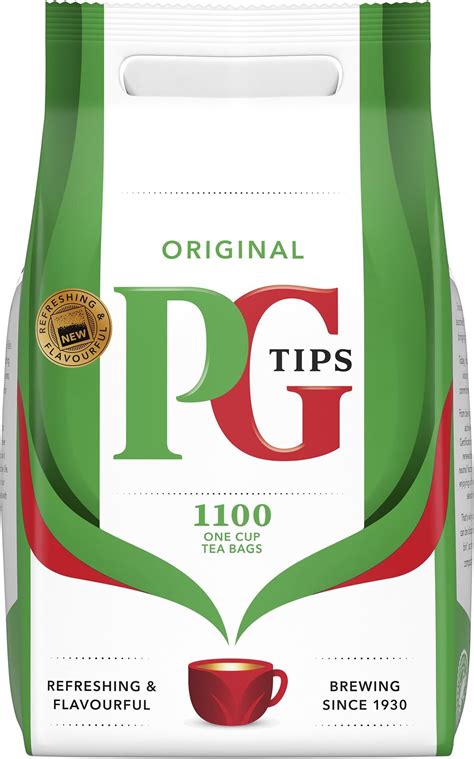 Amazon.com : PG Tips One Cup Pyramid Tea Bags (Pack of 1, Total 1100 ...