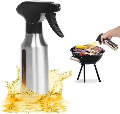 Haipky 180ml Stainless Steel Oil Sprayer, Olive Oil Sprayer Mister for ...