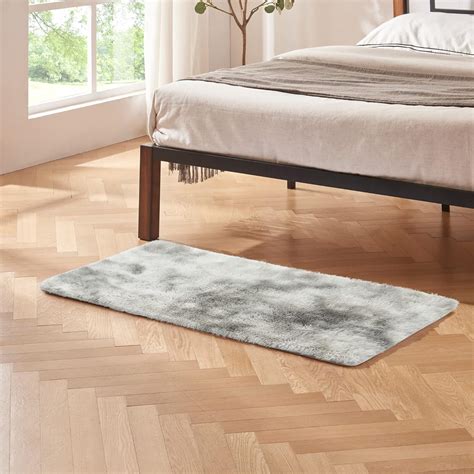 Buy Decorway Shag Area Rug, 2x3 Feet, Tie-Dyed Grey Ultra Soft Indoor ...