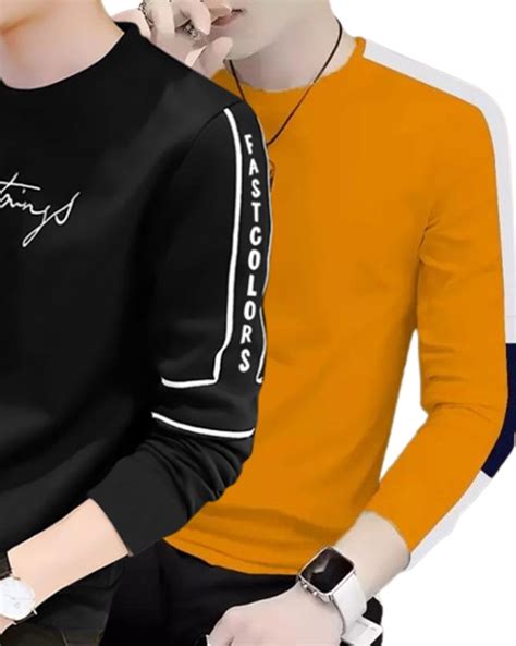 FastColors Color Block Men Round Neck Maroon, Grey T-Shirt