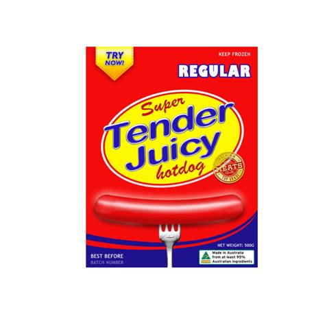 Tender Juicy Hotdog Regular (500g) – Tindahan ni Marekoy