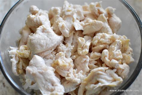 How to Velvet Chicken - It's My Dish