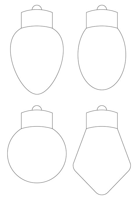 Christmas Light Template - 15 Free PDF Printables | Printablee