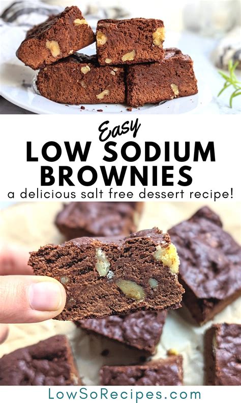 Low Sodium Brownies Recipe (No Salt Added) - LowSoRecipes