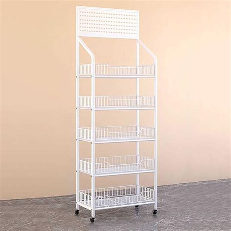 Amazon.com: 4-Tier / 5-Tier Retail Display Racks, Metal Storage Shelf ...