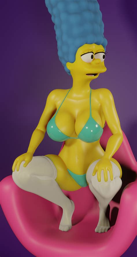 Marge Simpson 3D bikini by BeetleBag on DeviantArt