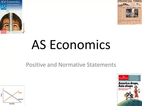 Positive Vs Normative Statements