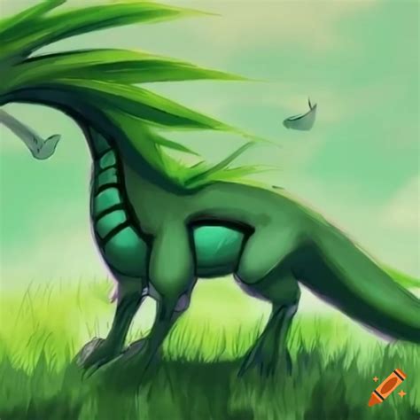Grass dragon type pokemon on Craiyon