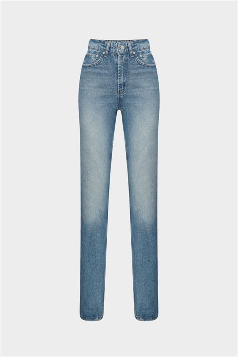 Açelya Okcu High Waist Straight Leg Blue Jean Fiyatı, Yorumları - Trendyol