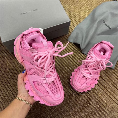 balenciaga ayakkabi pembe sneakers track