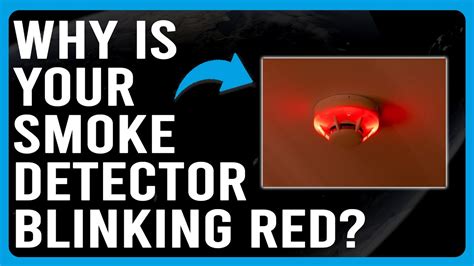 Why is My Smoke Detector Blinking Red: Urgent Signals