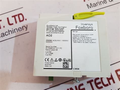 Eurotherm Invensys 2500M/Ao2Univ/ / Xxxxx/ Xxxxxx – Aeliya Marine Tech
