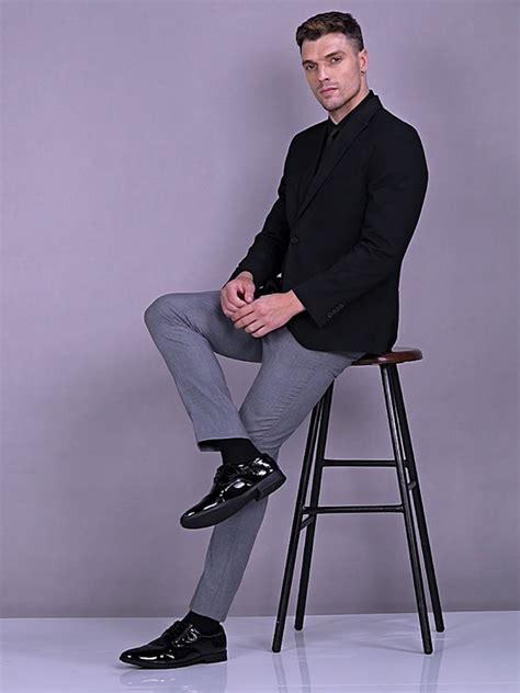 Buy Black Office Lace Up Derby Shoes Online | Fausto