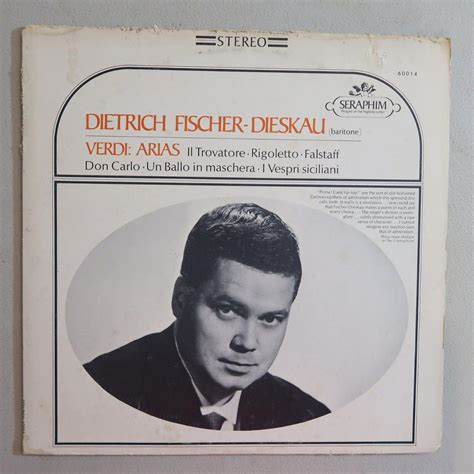 DIETRICH FISCHER-DIESKAU VINYL LP SERAPHIM VERY GOOD... | Depop