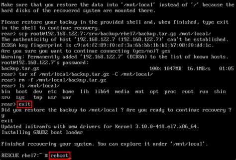 第 27 章 Relax-and-Recover (ReaR) | 系统管理员指南 | Red Hat Enterprise Linux ...