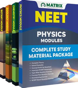 Matrix NEET Class 11th & 12th Physics, Chemistry, Botany, and Zoology ...