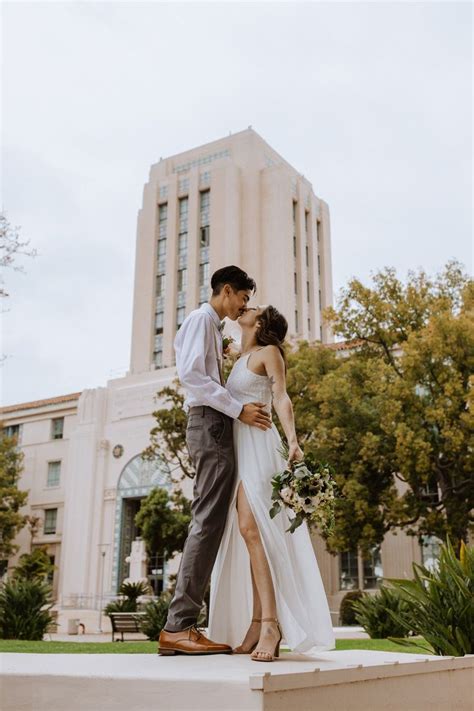 San Diego Civil Wedding | City hall wedding photos, Courthouse wedding ...