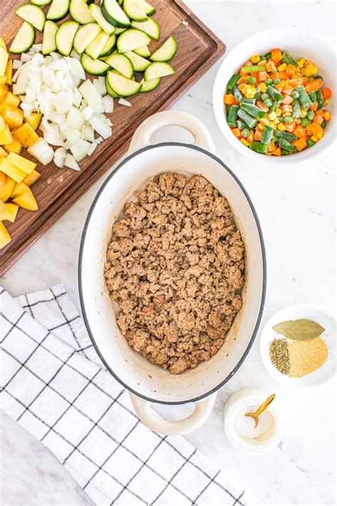 Ground Turkey Vegetable Soup