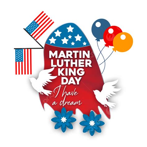 Martin Luther King Day Clipart Transparent Background, Martin Luther ...