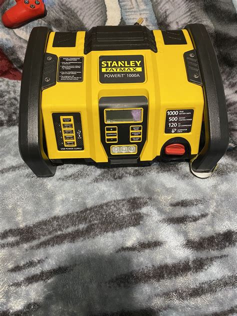 Portable Battery Charger Stanley Fatmax Powerit 1000 Amp Power for Sale ...