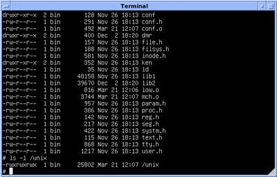 Unix 的图像结果