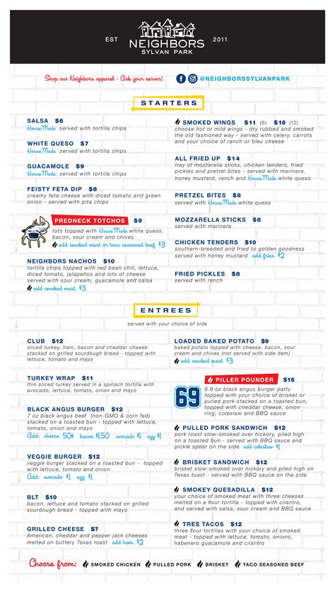 SYLVAN PARK MENU – Neighbors Nashville