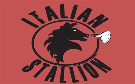 The Italian Stallion Logo LOGOSHIRT ITALIAN STALLION T Shirt Print