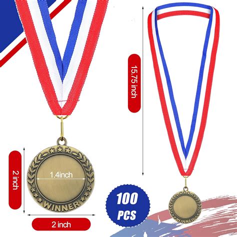 Kigeli 100Pcs Blank Award Medals with Neck Ribbons India | Ubuy