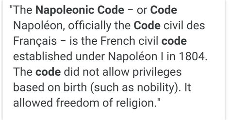 What is napoleonic code? - Brainly.in