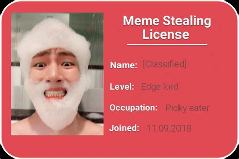 Meme Stealing License Template
