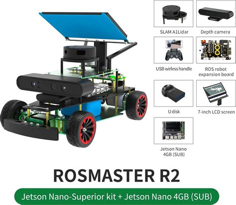 Buy AI Smart Robot Kit with Jetson Nano Electronic DIY Robot Kit for ...